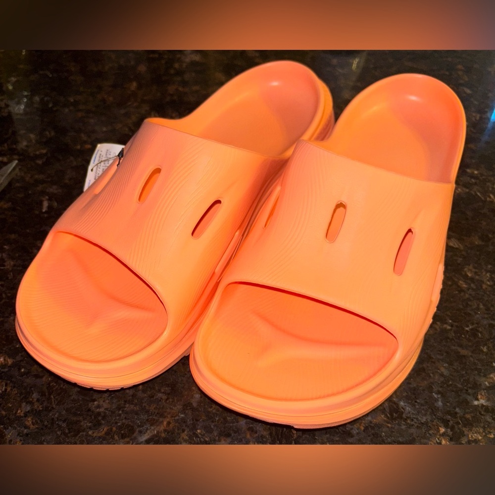 NWT Hoka Ora Recovery Slide 3 Men’s Size 13 Papaya Lightweight Athleisure Comfy